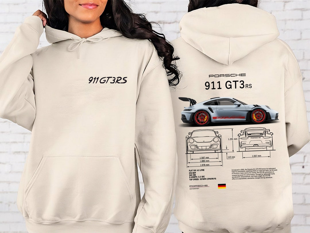 Porsche 911 GT3 RS Aesthetic Hoodie, Porsche 911 GT3 RS 2 Side Tshirt