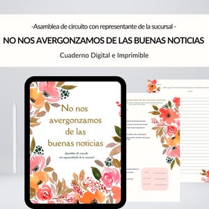 Bloc-notes JW numérique imprimable No nos avergonzamos de las buenas noticias bloc-notes circuit imprimé JW assemblage de circuits espagnol