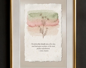 Jane Austin To sit in shade  — The Summer Journal Collection by The Frame Narrative
