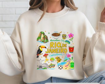 Rio De Janeiro PNG SVG JPG Doodle Clipart Brazil Travel Souvenir Copacabana