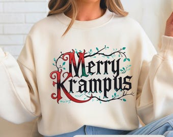 Krampus Happy  PNG Clipart | Gothic Christmas Digital Download | Spooky Holiday Sublimation Art