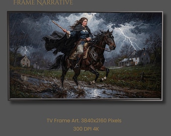 Sybil Ludington Revolutionary War Art: Female Paul Revere Night Ride (Digital Download)