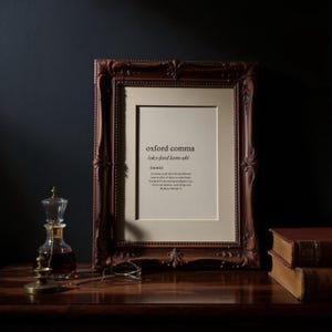 Oxford Comma Definition Print - Sarcastic Office Decor