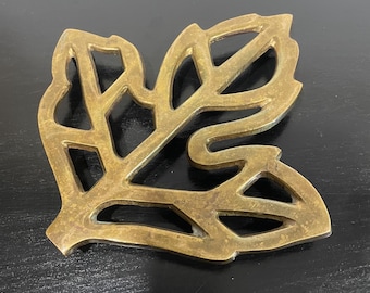 Vintage Ornate Brass Trivet