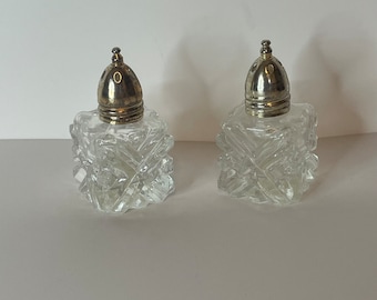 F.B. Rogers salt + pepper shakers