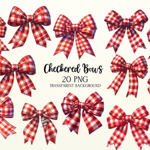Lazos a cuadros, lazo romántico PNG, clipart romántico, clipart de boda PNG, descarga digital