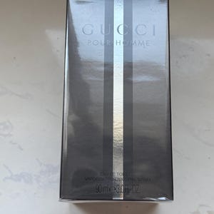 Eau de toilette Gucci By Gucci Pour Homme Profumo Uomo 90 ml scellé. Rare, discontinué. Feuille de film discontinuée nouveau parfum