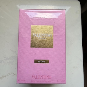 Valentino acqua donna 50 ml rare discontinued edt eau de toilette vintage rare NOS opened foil
