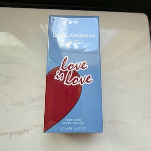 D&G Dolce  Gabbana Light Blue Love is Love Eau de Toilette 50 ml Woman RARE DISCONTINUED opened