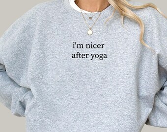 Sudadera Nicer After Yoga, cómoda y elegante, ideal para amantes del yoga