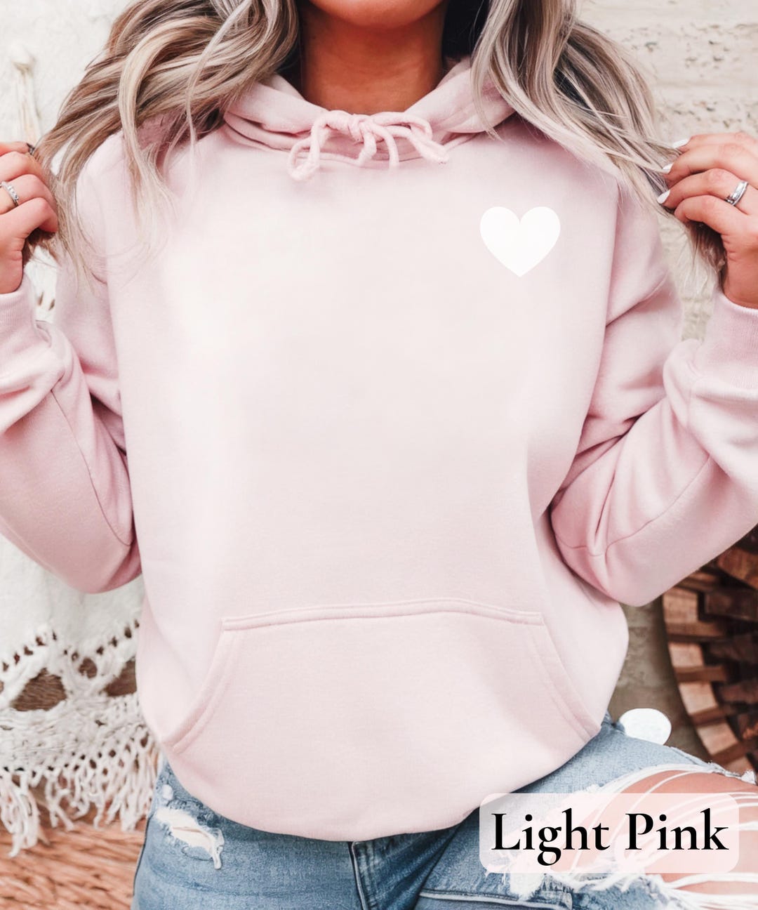 Heart Art Print Casual Cotton Sweatshirt main image 1