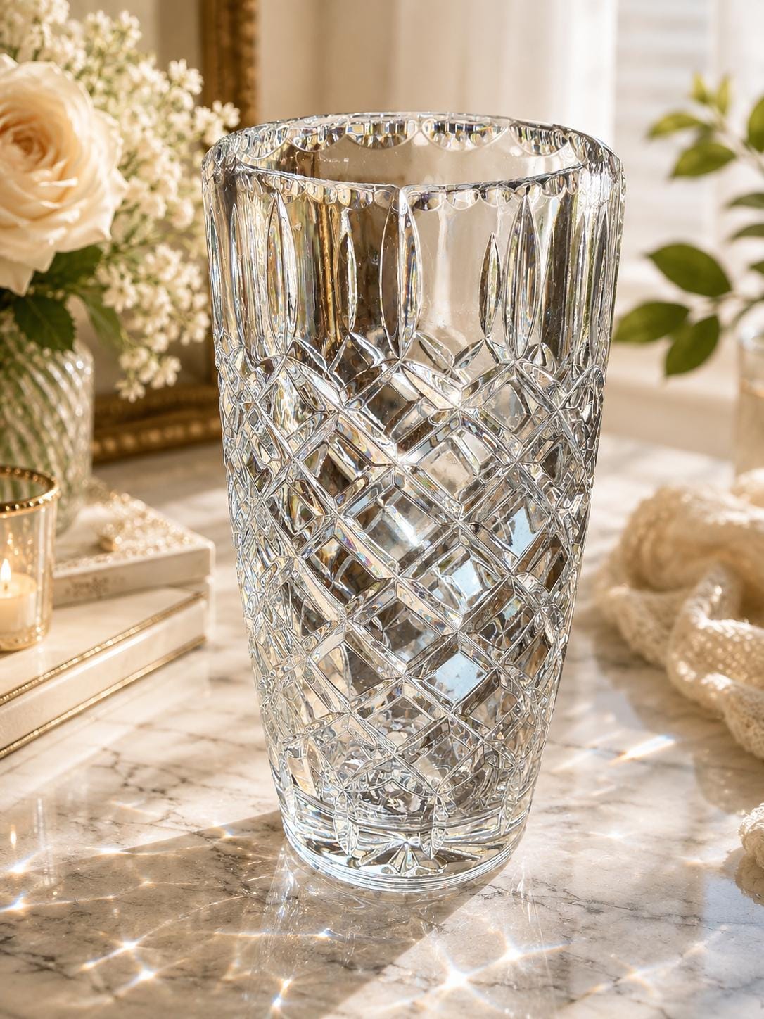 POLONIA 花瓶 Polonia Crystal Vase - Etsy