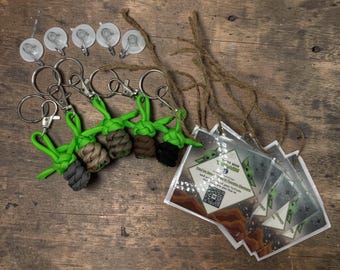 You've ToYoda'd paracord-sleutelhangerbundel, verpakking van 5