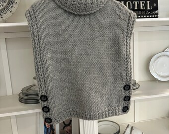 Hand Knitted Girls Vest