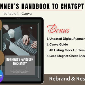 ChatGPT Beginner’s Handbook Master Resell Rights ChatGPT Prompts Private Label Rights Done For You AI Guide