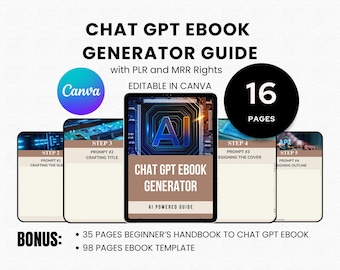 Chatgpt Ebook Creator Master Resell Rights Private Label Rights ChatGPT Prompts Create Digital Ebook AI Prompts for Ebook DFY