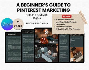 Done for you Pinterest Marketing Guide Master Resell Rights and PLR Pinterest Pins Pinterest Guide PLR Ebook