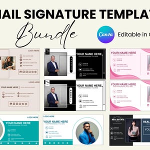 Editable Email Signature Template: Professional Canva Design (Digital Download)