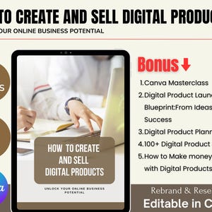How to Create and Sell Digital Products Guide Master Resell Rights Private Label Rights Sell On Etsy Done For You Passive Income