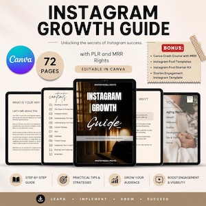Gids voor Instagram-groei: persoonlijke en zakelijke groei, PLR, MRR, digitale marketingstrategieën, Instagram voor ondernemers
