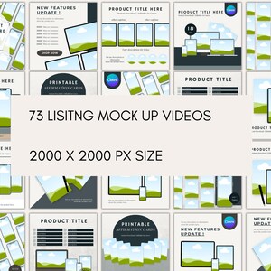 Paquete de más de 500 plantillas de maquetas: Canva MRR PLR Productos digitales imagen 8