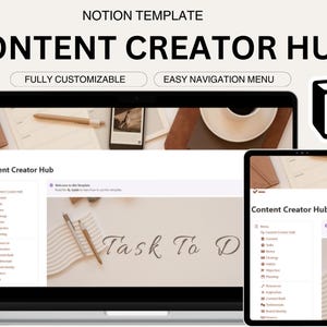Ultimate Notion Content Creator Hub Social Media Planner Dashboard Content Planner Calendar Notion Dashboard Marketing Planner