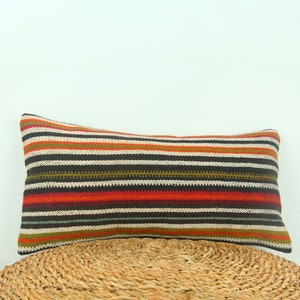 Kilim Pillow Boho Decor - Bohemian Colorful Pillow - Gift Idea Throw Pillow Cover - Cotton Pillowcases Decor Pillows Decorative Cushion
