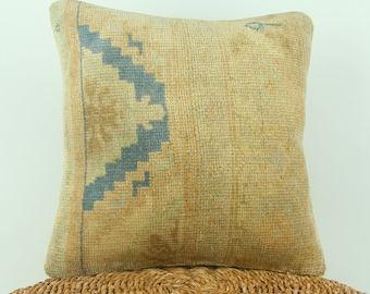 Housse de coussin moderne faite main – Décoration de ferme 16 x 16