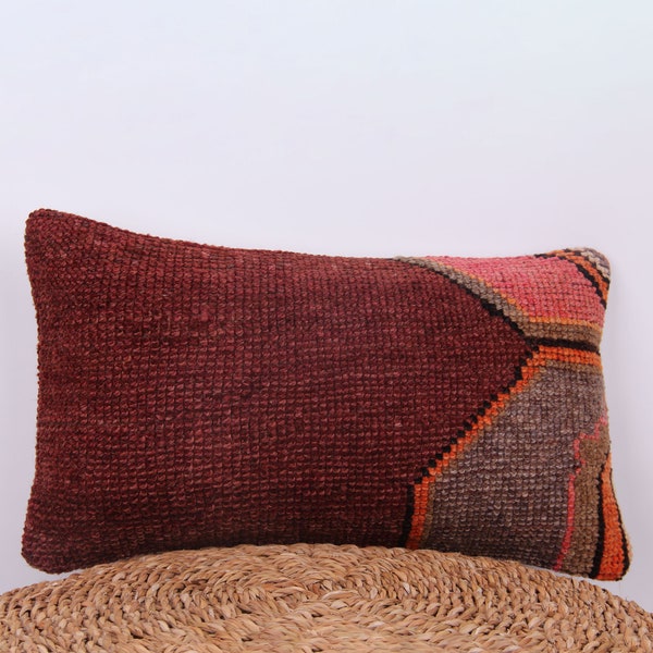 bohemian pillow, oriental pillow, ethnic pillow, pillow for sofa, rug design pillow, floor pillow, sham cover, Vintage pillowcase 12x20
