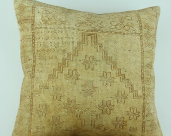 Unique Turkish Kilim Pillow , Boho Oriental Decor Pillow Sham , Handmade Pillowcase , Livingroom Decor Throw Pillow Cover , Cushion Cover