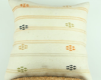 Kilim Pillow, Turkish Kilim Pillow, Cushion Cover, Bohemian Pillow, Home Decor, Living Room Decor, Decorative Pillow, Kilim Pillow Cover