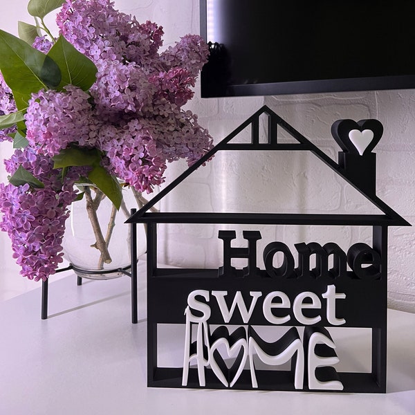 Home Sweet Home Deko Haus zum hinstellen Inspiration Wohnzimmer