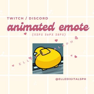 Unter uns twerking und tanzendes animiertes Emote | Discord und Twitch | Sofortdownload | Süßes Kawaii Fun Gamer Pack Bundle Live Stream Spiel Lustig
