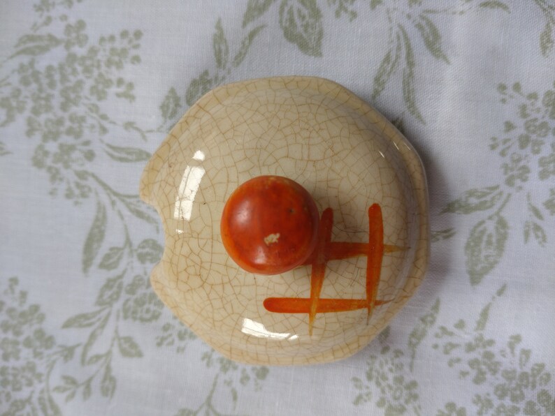 1930s Pre WW2 Jar Arthur Wood Handmade Ceramic Preserve Pot With Lid