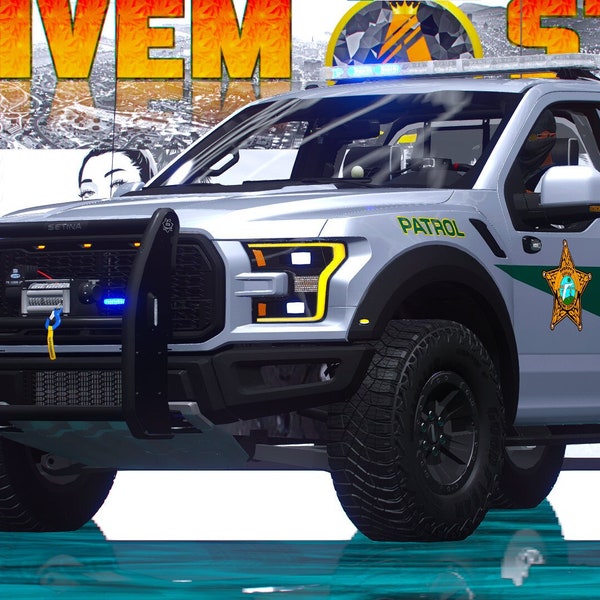 2018 Ford Raptor Police | FiveM | Templates | Grand Theft Auto 5 | Optimized | Mod | High Quality