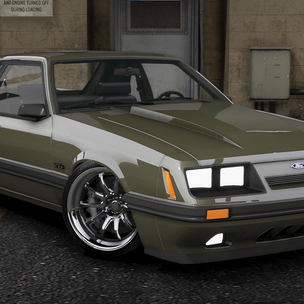 1986 Ford Mustang Foxbody | FiveM | Grand Theft Auto 5 | Optimized | Mod | High Quality