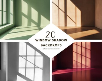 20 fondos de sombras de ventana: superposiciones digitales de luz natural para fotografías impactantes