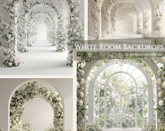 20 fondos digitales para salas blancas, fondos digitales para salas blancas, fondos de boda con superposición