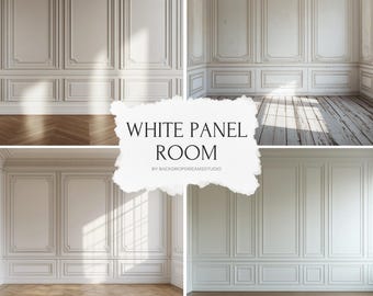 20 fondos de paneles blancos: elegantes superposiciones de fotografía digital para uso creativo