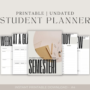 SEMESTERPLANER | Aästhetischer Universitäts-Studenten-Arbeitsplaner
