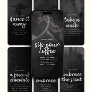 iPhone Wallpapers with Mindfulness Quotes, iPhone Aesthetic Lock Screens, iPhone 14 Pro Max Motivational Wallpapers, Anxiety Affirmations