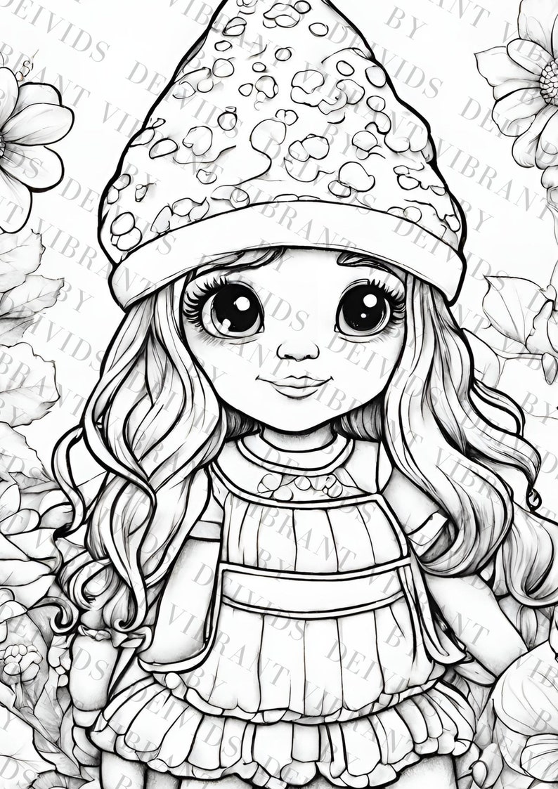 Adorable Gnome Girl Coloring Pages - Il 794xN.5651393980 Hdfd 