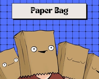 Paper Bag PNGTuber, Funny VTuber Avatar (Digital Download)