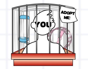 Hamster Cage PNGTuber Asset: Ready To Use (Instant Download)