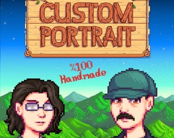 Custom 8-Bit Pixel Art Portrait | Retro Couple Gift (Digital Artwork)