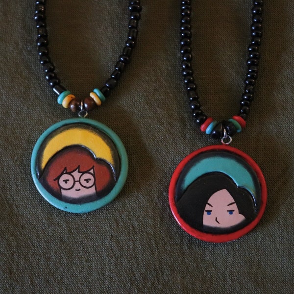 Daria and Jane best friends necklaces (From MTV's Daria)