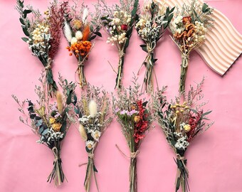 Dried Flower Bouquet,Mini Dried Flower Bouquet,Boho Dried Bouquet,Wedding Cake Flowers,Wall Decor,Letterbox Dried Flower,Home Decor,gifts