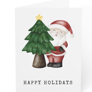 Tarjeta navideña imprimible / tarjeta colorida / linda tarjeta navideña / regalo navideño / PNG, JPG, descarga digital de saludo navideño en blanco