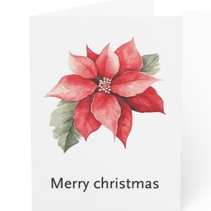 Tarjeta navideña imprimible / tarjeta colorida / linda tarjeta navideña / regalo navideño / PNG, JPG, descarga digital de saludo navideño en blanco