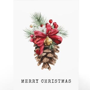 Biglietto di auguri natalizio stampabile / biglietto colorato / biglietto di auguri natalizio carino / regalo di Natale / PNG, JPG, download digitale di auguri natalizi vuoti